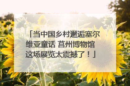 当中国乡村邂逅塞尔维亚童话 莒州博物馆这场展览太震撼了！