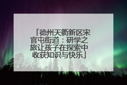 德州天衢新区宋官屯街道：研学之旅让孩子在探索中收获知识与快乐