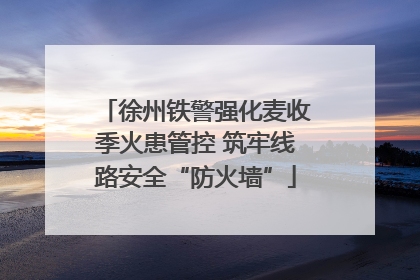 徐州铁警强化麦收季火患管控 筑牢线路安全“防火墙”