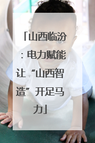 山西临汾：电力赋能让“山西智造”开足马力