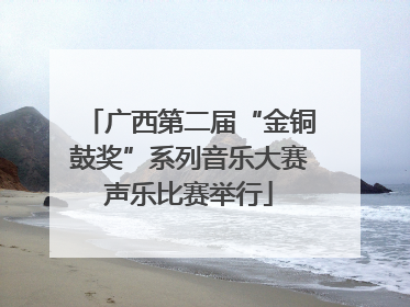 广西第二届“金铜鼓奖”系列音乐大赛声乐比赛举行