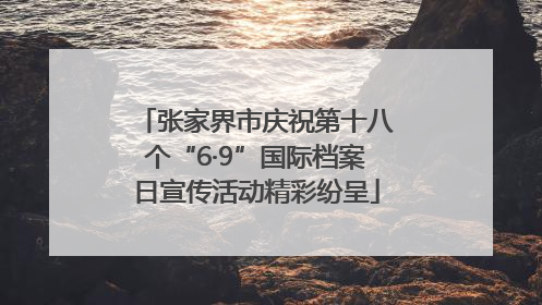 张家界市庆祝第十八个“6·9”国际档案日宣传活动精彩纷呈