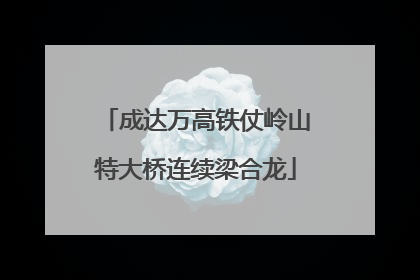 成达万高铁仗岭山特大桥连续梁合龙