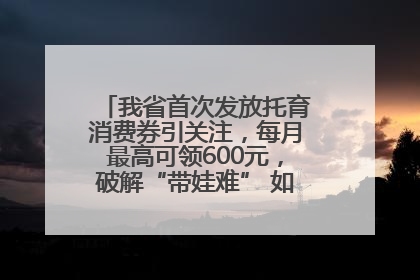 我省首次发放托育消费券引关注，每月最高可领600元，破解“带娃难” 如何不负所“托”？