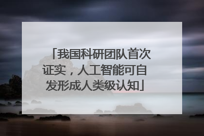 我国科研团队首次证实，人工智能可自发形成人类级认知