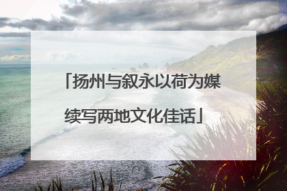 扬州与叙永以荷为媒续写两地文化佳话