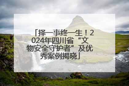 择一事终一生！2024年四川省“文物安全守护者”及优秀案例揭晓