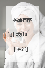 杨浦有座闸北发电厂｜张新