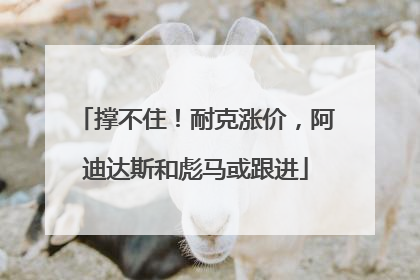撑不住！耐克涨价，阿迪达斯和彪马或跟进