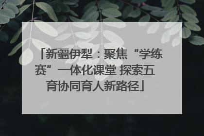 新疆伊犁：聚焦“学练赛”一体化课堂 探索五育协同育人新路径