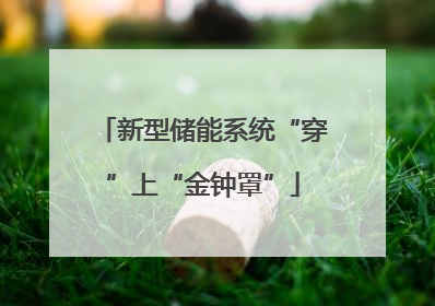 新型储能系统“穿”上“金钟罩”