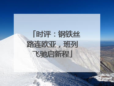 时评：钢铁丝路连欧亚，班列飞驰启新程