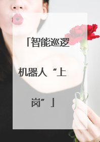 智能巡逻机器人“上岗”