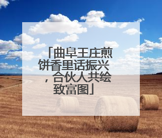 曲阜王庄煎饼香里话振兴，合伙人共绘致富图