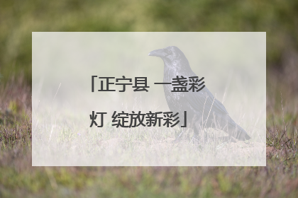 正宁县 一盏彩灯 绽放新彩
