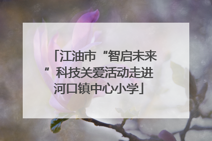 江油市“智启未来”科技关爱活动走进河口镇中心小学