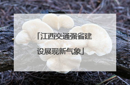 江西交通强省建设展现新气象