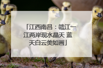 江西南昌：赣江一江两岸现水晶天 蓝天白云美如画