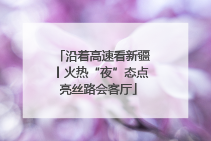 沿着高速看新疆丨火热“夜”态点亮丝路会客厅