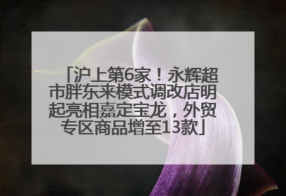 沪上第6家！永辉超市胖东来模式调改店明起亮相嘉定宝龙，外贸专区商品增至13款