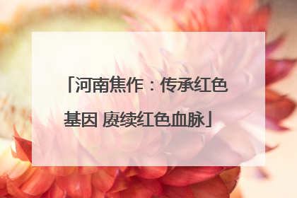 河南焦作：传承红色基因 赓续红色血脉
