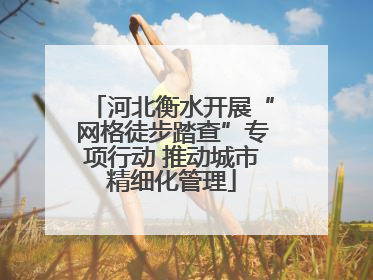 河北衡水开展“网格徒步踏查”专项行动 推动城市精细化管理
