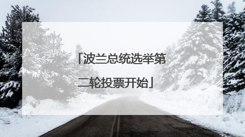 波兰总统选举第二轮投票开始