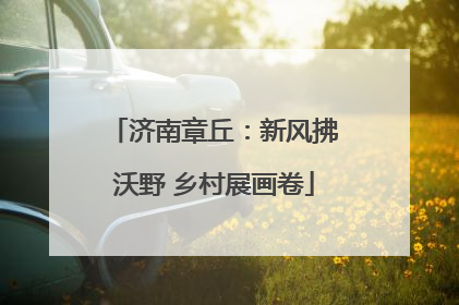 济南章丘：新风拂沃野 乡村展画卷