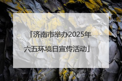 济南市举办2025年六五环境日宣传活动