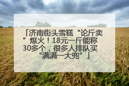 济南街头雪糕“论斤卖”爆火！18元一斤能称30多个，很多人排队买“满满一大兜”