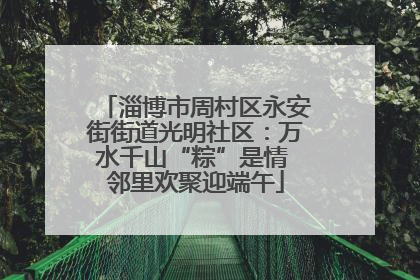 淄博市周村区永安街街道光明社区：万水千山“粽”是情 邻里欢聚迎端午