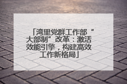 湾里党群工作部“大部制”改革：激活效能引擎，构建高效工作新格局