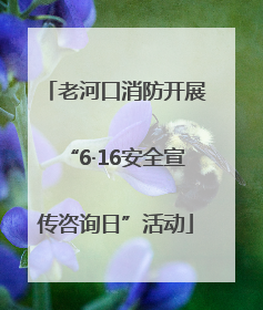 老河口消防开展“6·16安全宣传咨询日”活动