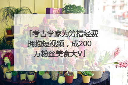 考古学家为筹措经费拥抱短视频，成200万粉丝美食大V