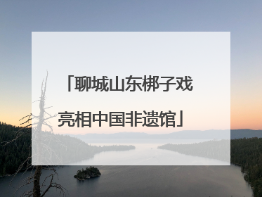 聊城山东梆子戏亮相中国非遗馆