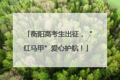 衡阳高考生出征，“红马甲”爱心护航！