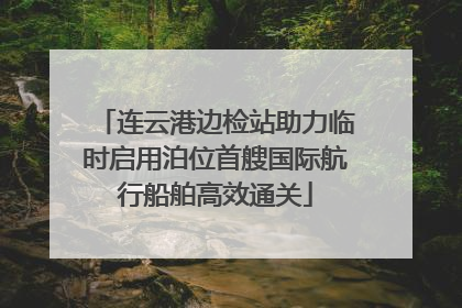 连云港边检站助力临时启用泊位首艘国际航行船舶高效通关