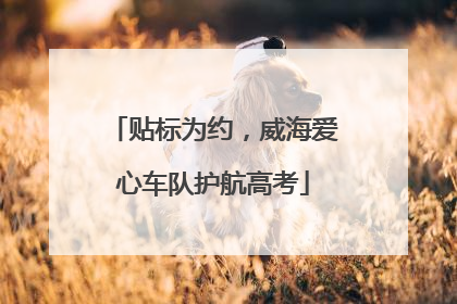 贴标为约，威海爱心车队护航高考