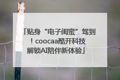贴身“电子闺蜜”驾到！coocaa酷开科技解锁AI陪伴新体验
