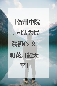 贺州中院：司法为民践初心 文明花开耀天平
