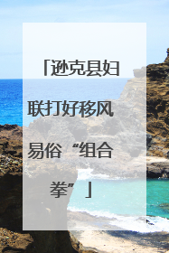 逊克县妇联打好移风易俗“组合拳”