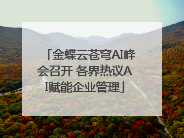 金蝶云苍穹AI峰会召开 各界热议AI赋能企业管理