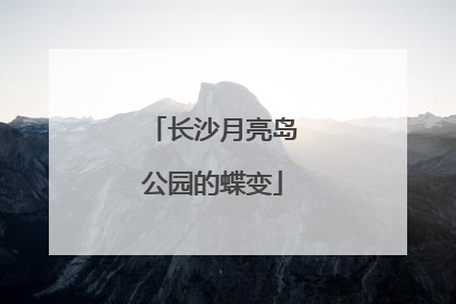 长沙月亮岛公园的蝶变