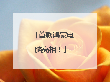 首款鸿蒙电脑亮相！
