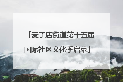 麦子店街道第十五届国际社区文化季启幕