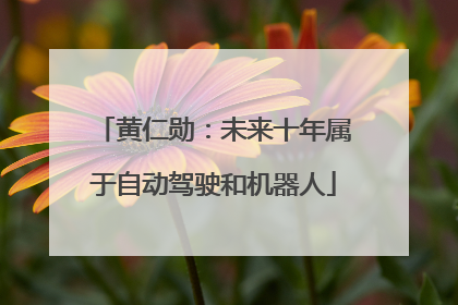 黄仁勋：未来十年属于自动驾驶和机器人