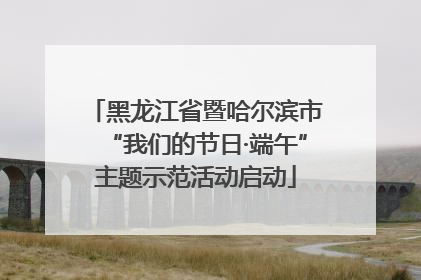 黑龙江省暨哈尔滨市“我们的节日·端午”主题示范活动启动