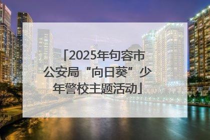 2025年句容市公安局“向日葵”少年警校主题活动