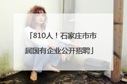 810人！石家庄市市属国有企业公开招聘