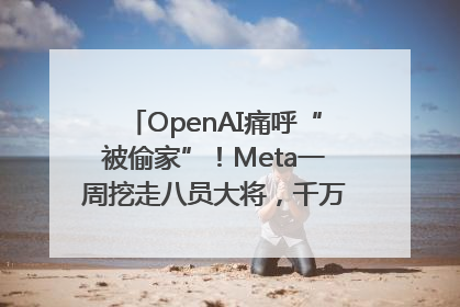 OpenAI痛呼“被偷家”！Meta一周挖走八员大将，千万美元薪酬战开打